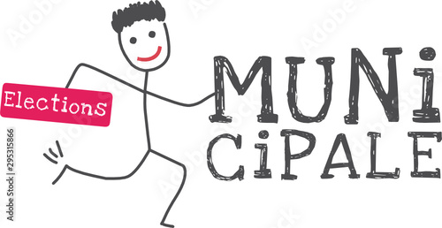 Élection Municipale, illustration concept