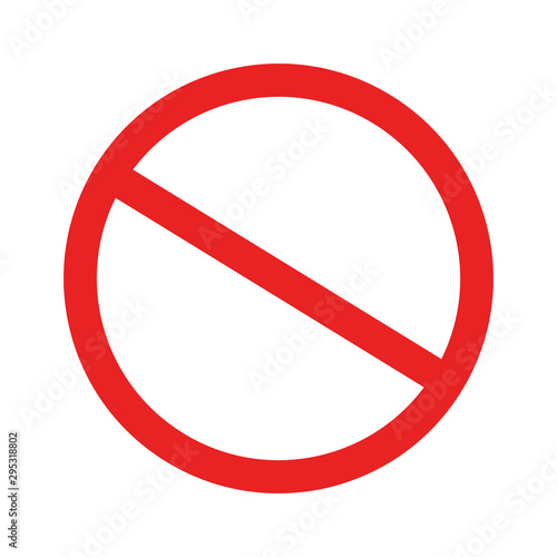 Red Prohibition Sign. Prohibition icon isolated on white background Free Download Red Prohibition Sign. Prohibition icon isolated on white background - GFXLoad