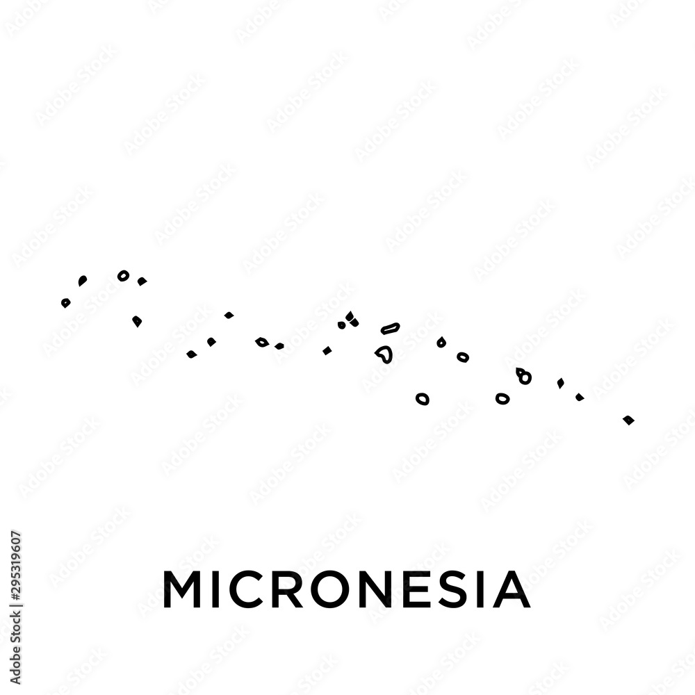 Micronesia map vector design template Micronesia map vector design template
