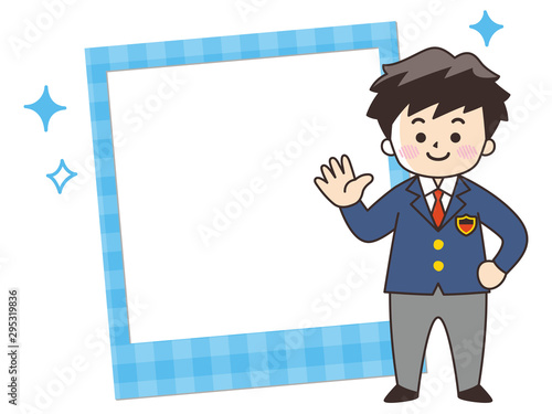 中高生の男子　写真フレーム