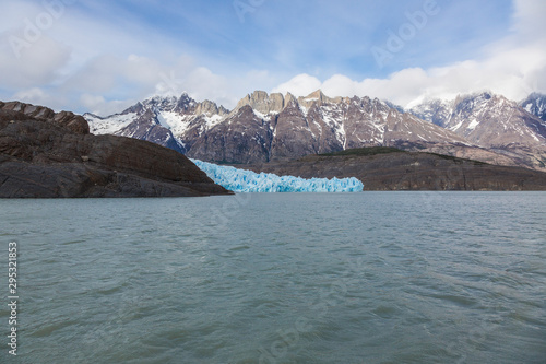 Picture of glacier grey in the Torres del Paine national park in Patagonoa