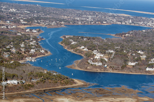 Fototapeta Naklejka Na Ścianę i Meble -  Town of Chatham, Massachusetts Aerial