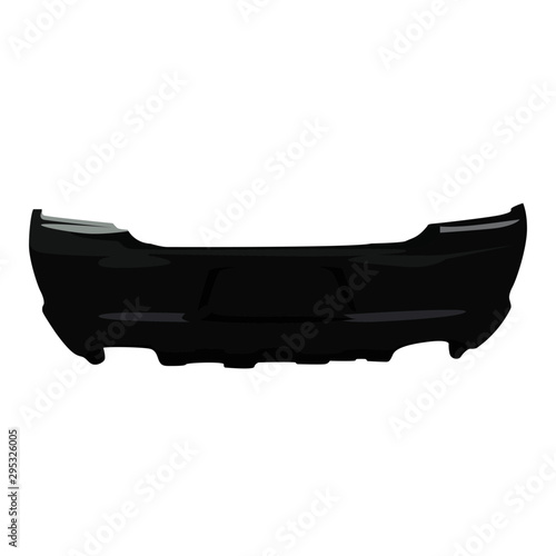 car rear bumper vector illustration