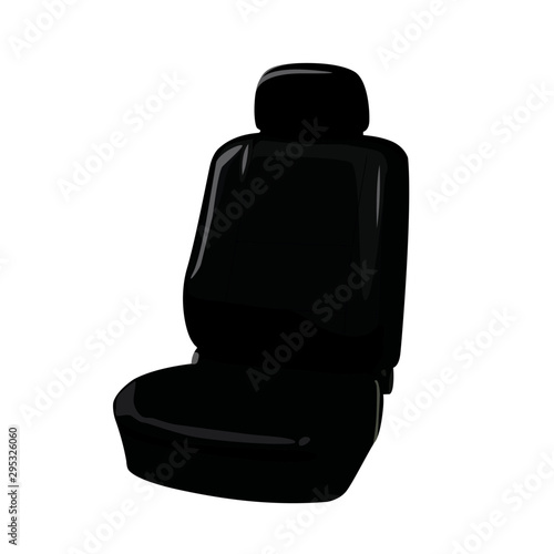 car seat realistic vector illustration isolated