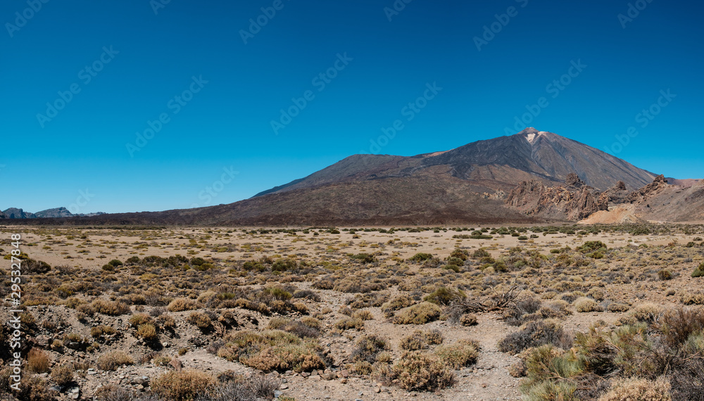 desert valley in mountain  landscape , Pico del Teide , Tenerife