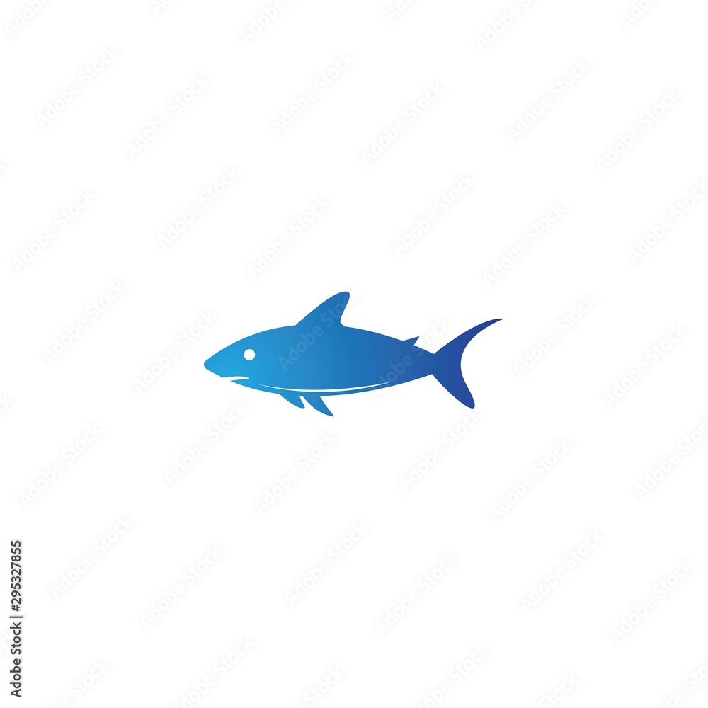 Fototapeta premium Shark logo template vector icon design