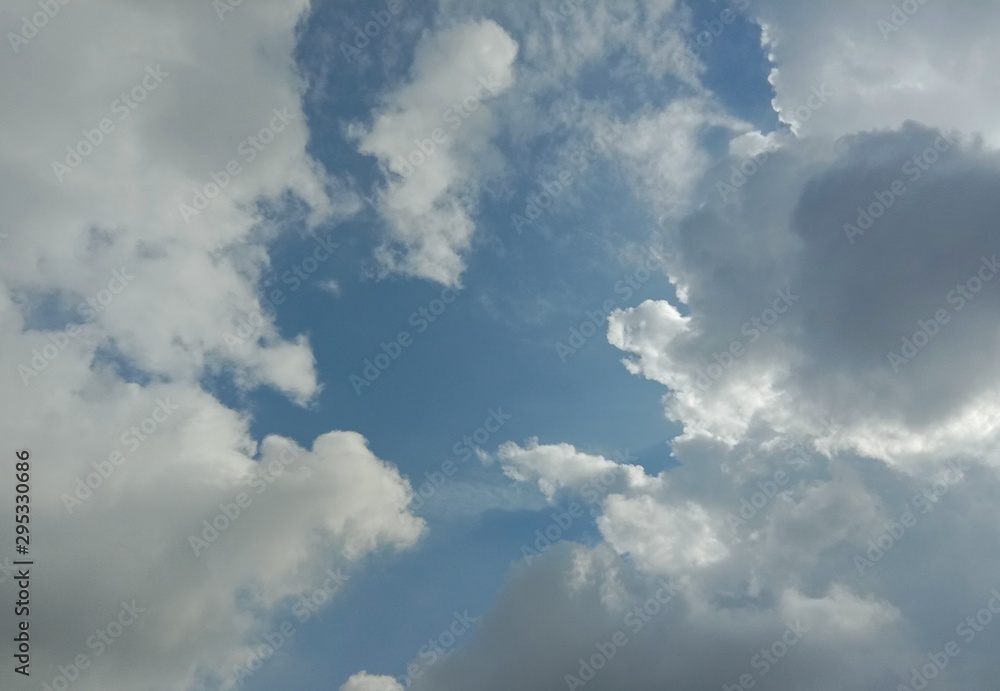 Blue sky and white clouds for design backgrounds and textures. It is also part of the atmosphere or space that can be seen from the surface of the earth. Blue sky and white clouds for design backgrounds and textures. It is also part of the atmosphere or space that can be seen from the surface of the earth.