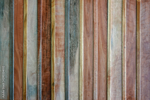 Old wood surface with long arranged rows. wood texture with natural pattern background