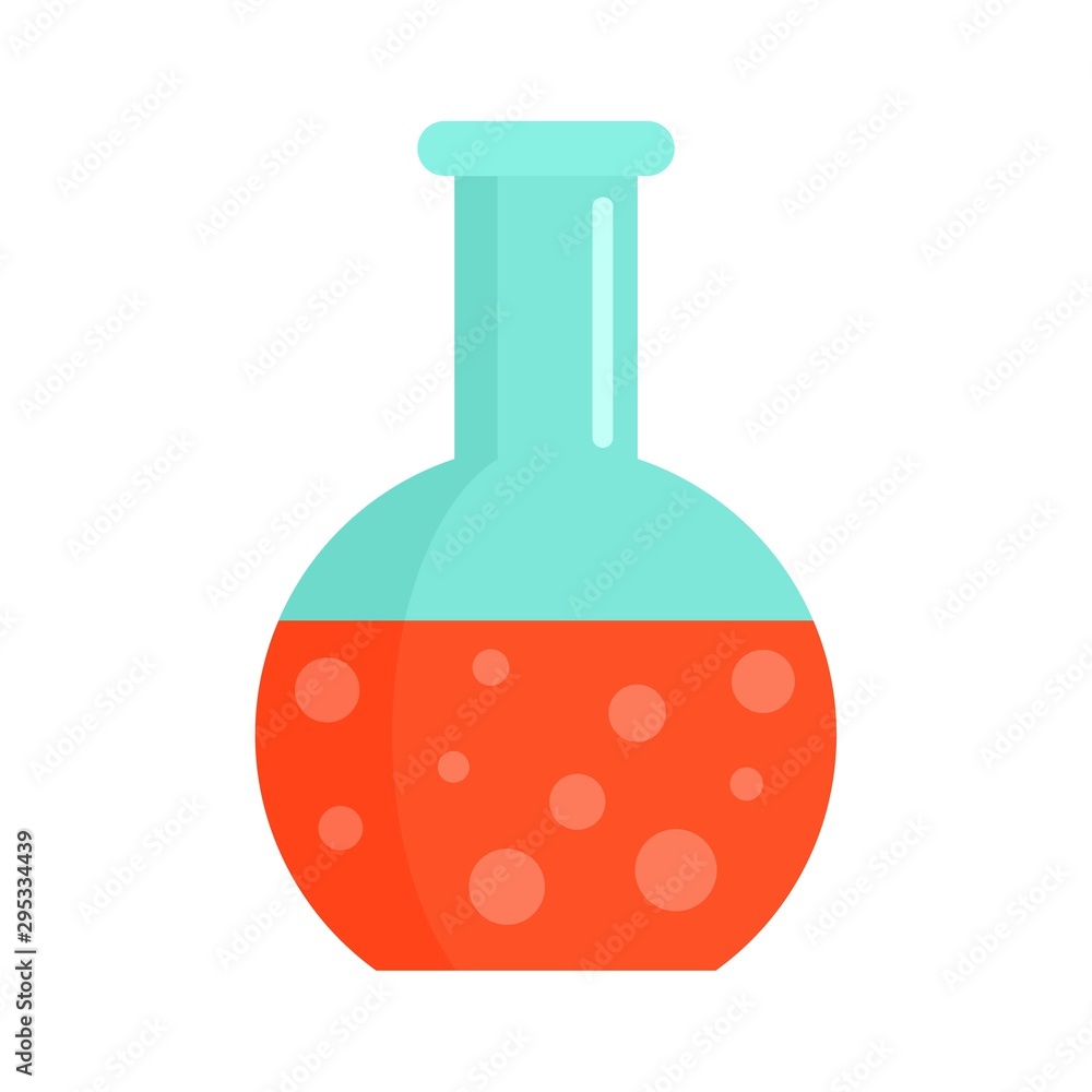 Blood round flask icon. Flat illustration of blood round flask vector icon for web design Blood round flask icon. Flat illustration of blood round flask vector icon for web design