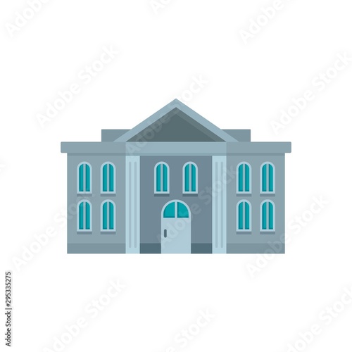 Administrative courthouse icon. Flat illustration of administrative courthouse vector icon for web design