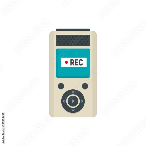 Modern dictaphone icon. Flat illustration of modern dictaphone vector icon for web design