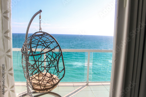 View of the crystal clear waters of the Atlantic OCean from the balcony
