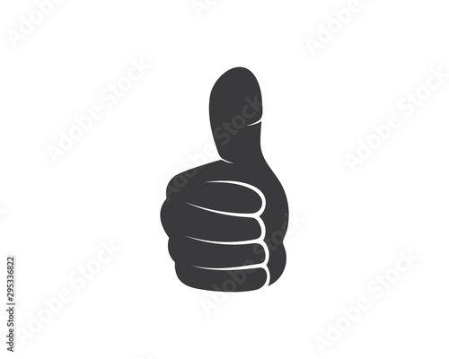 thumb hand up icon vector illustration design