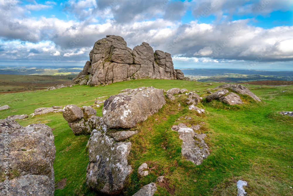 Haytor rocks granite outcrop Dartmoor