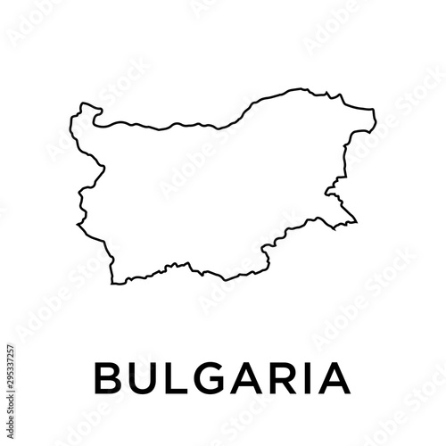 Bulgaria map vector design template