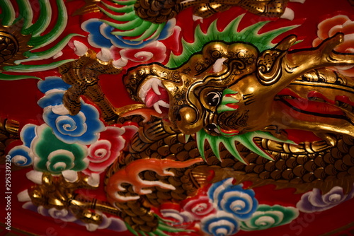 Wallpaper Mural Dragon Statue at Chinese temple Torontodigital.ca