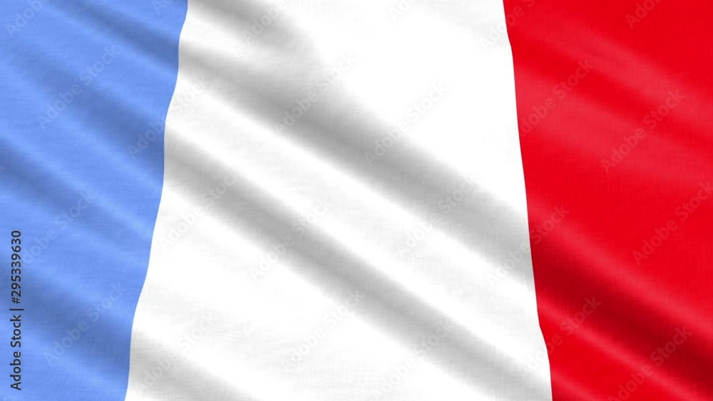 Video - A flag of France in the wind Video - A flag of France in the wind