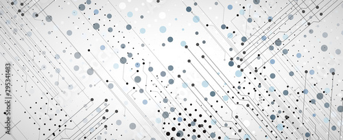 Abstract circuit board futuristic technology processing background