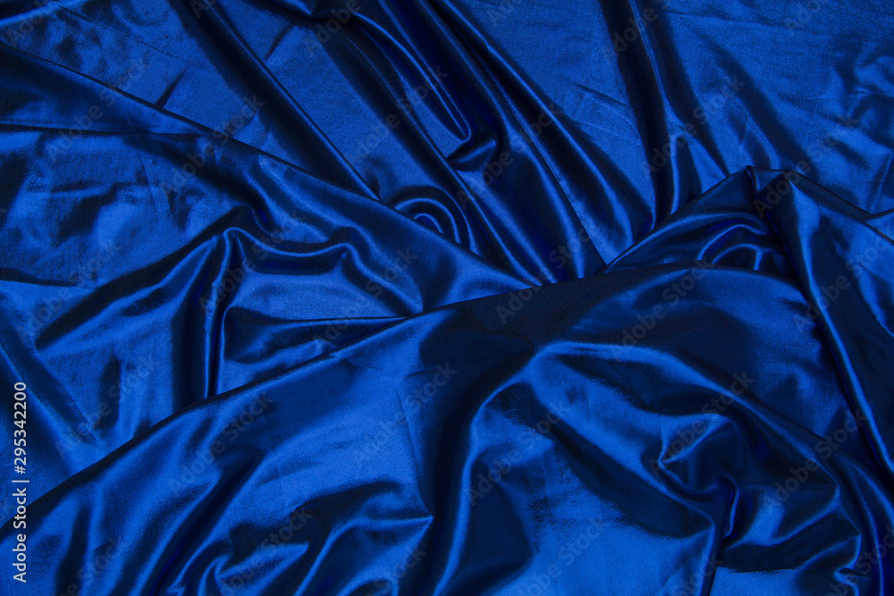 Obraz premium Fabric vinyl blue background texture