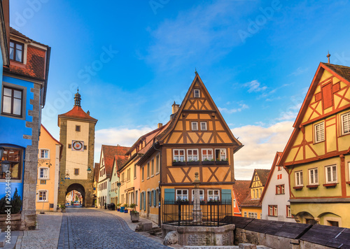 Plonlein Rothenburg ob der Tauber Old Town Bavaria Germany