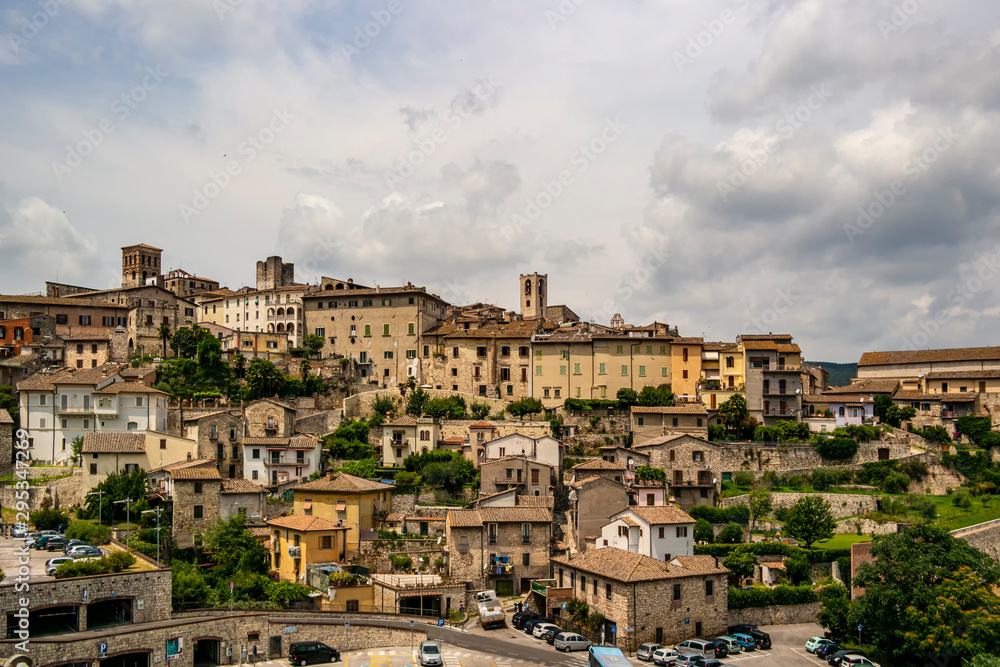 View of the city of Narni, province of Terni. Umbria - Italy