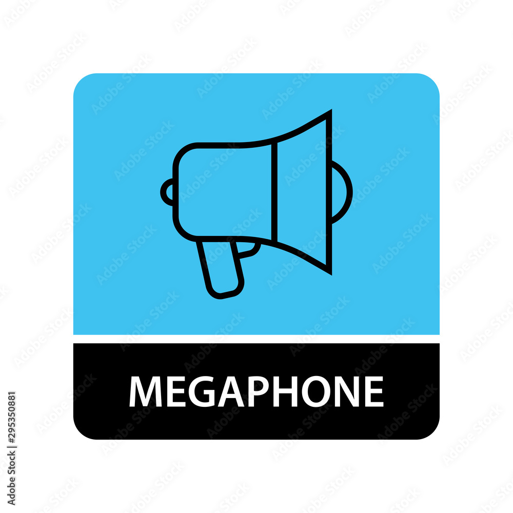 Megaphone icon for web and mobile Megaphone icon for web and mobile