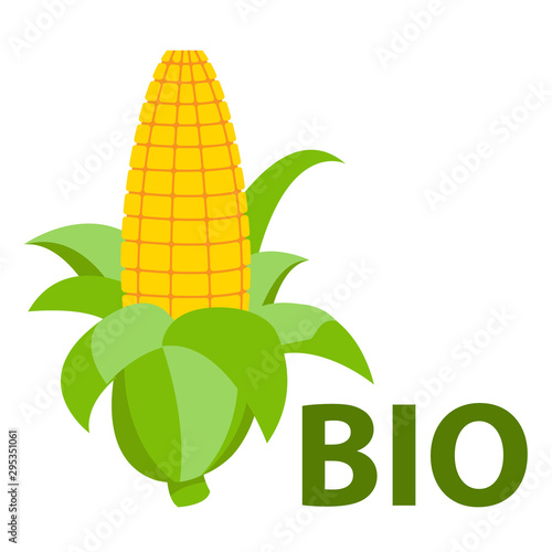 Ear of corn logo. Organic food concept