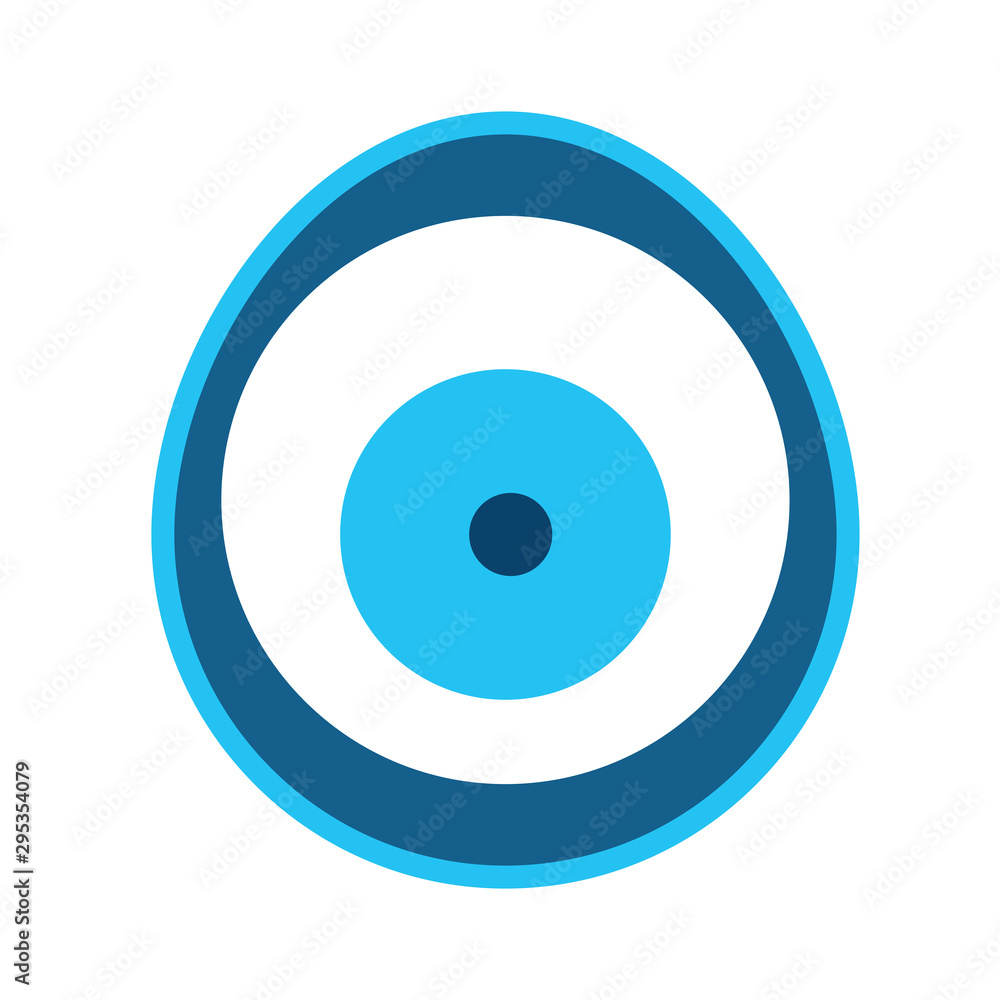 blue evil eye vector isolated on white background blue evil eye vector isolated on white background
