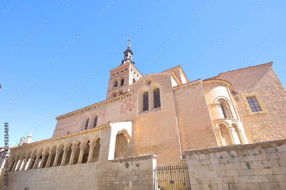 San Martin church cathedral old building Segovia Spain