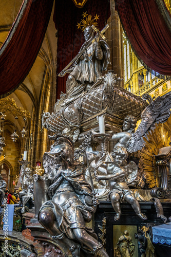 Saint Vitus Cathedral Prague in Czech Republic.