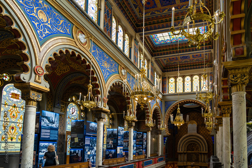 Photography Jubilee Synagogue Prague in Czech Republic.