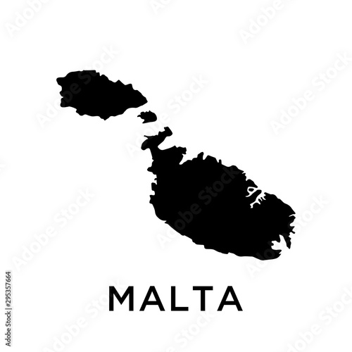 Malta map vector design template