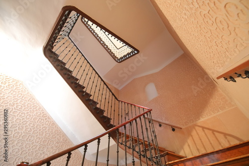 Segovia old building staircase Segovia Spain