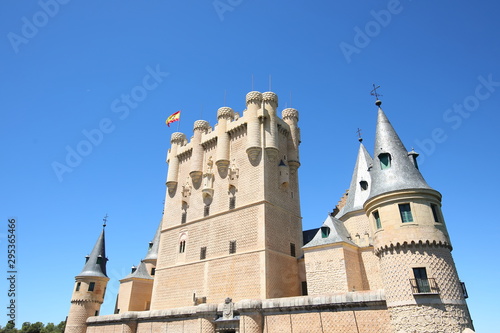 Alcazar castle old building Segovia Spain