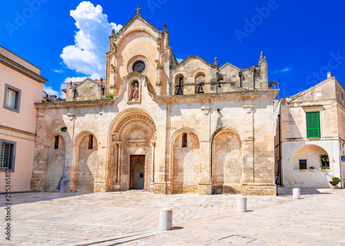 Matera, Basilicata, Italy: The medieval church of Saint John the Baptist