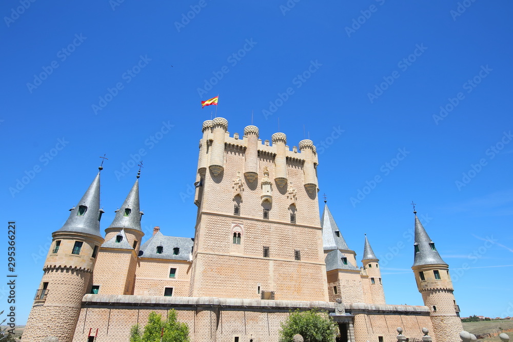 Alcazar castle old building Segovia Spain