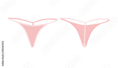 Pink woman tong. vector illustration