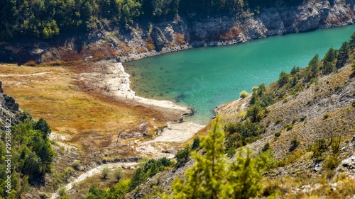 beautiful kozjak lake in northern macedonia