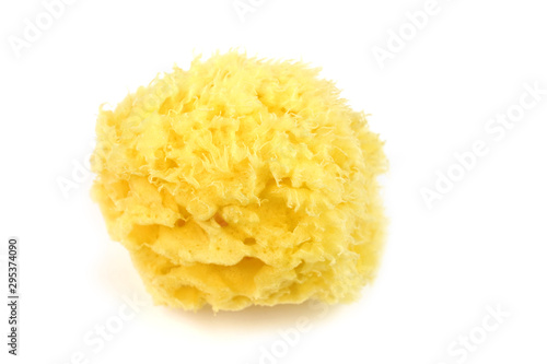 Natural sea sponge isolated on white background.