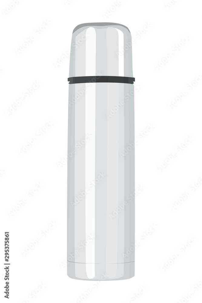 Vacuum flask realistic vector illustration isolated Vacuum flask realistic vector illustration isolated