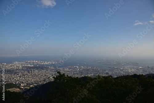 日本の兵庫県神戸市の六甲の夜景