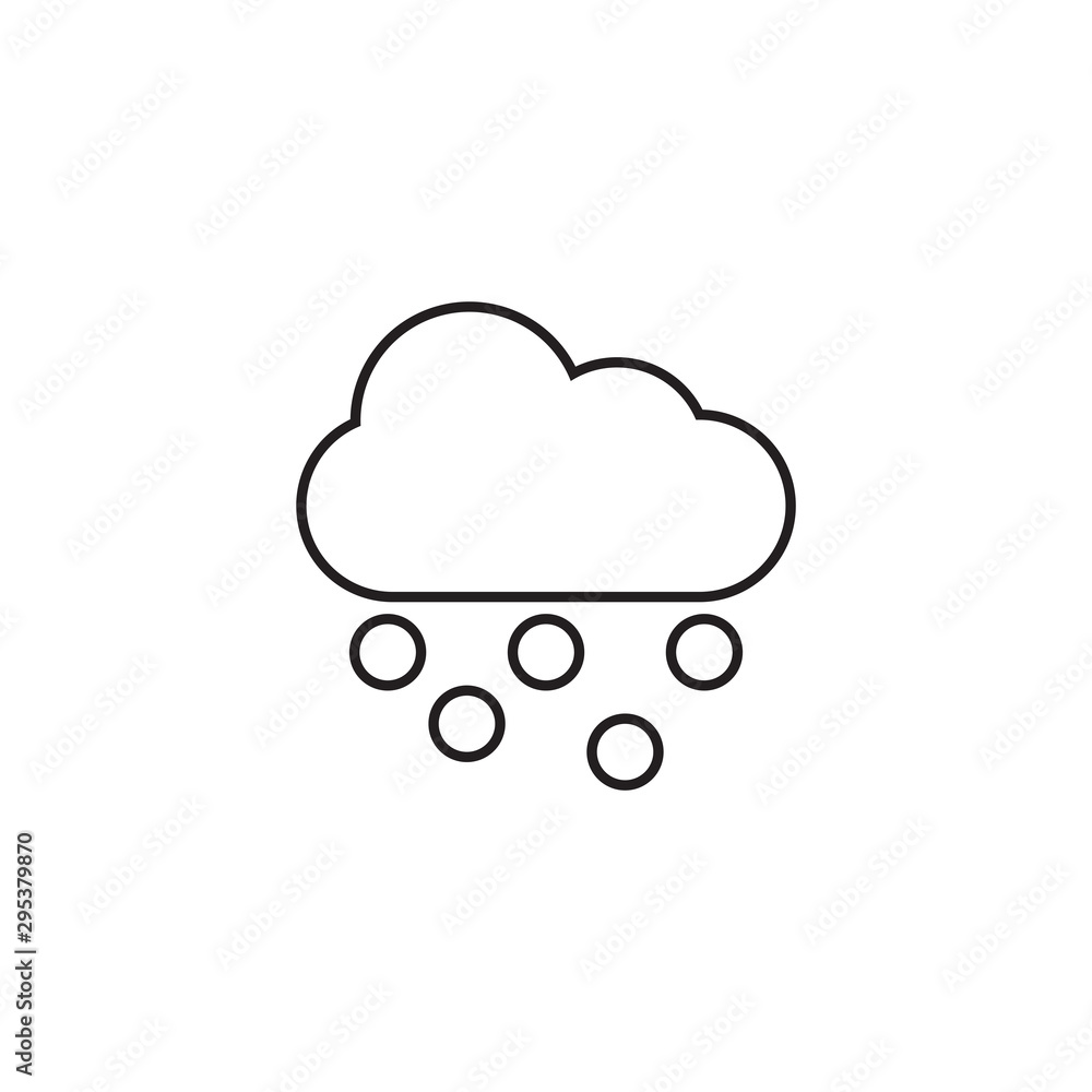 Cloud Weather Icon Black White Outline Fill Cloud Weather Icon Black White Outline Fill