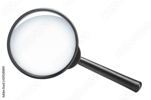 Magnifying glass, isolated on white background