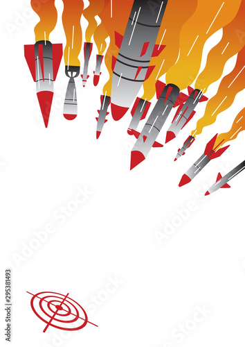 Rocket Attack Illustration