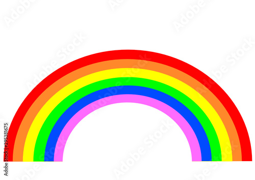Farbenfroher Regenbogen als Vektorgrafik im svg-Format verschönert Illustrationen rund um Wetter, Klima und Wetterphänomene