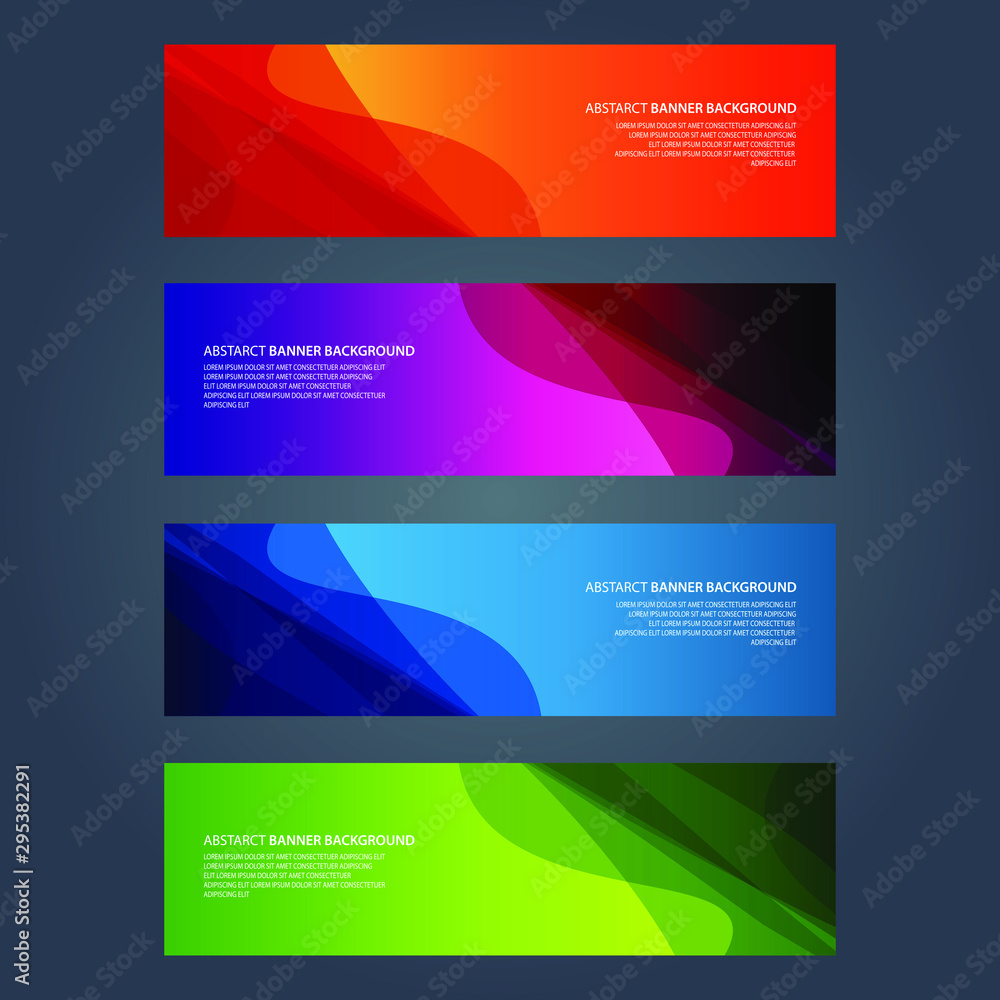 Naklejka premium Vector Abstract design banner web template