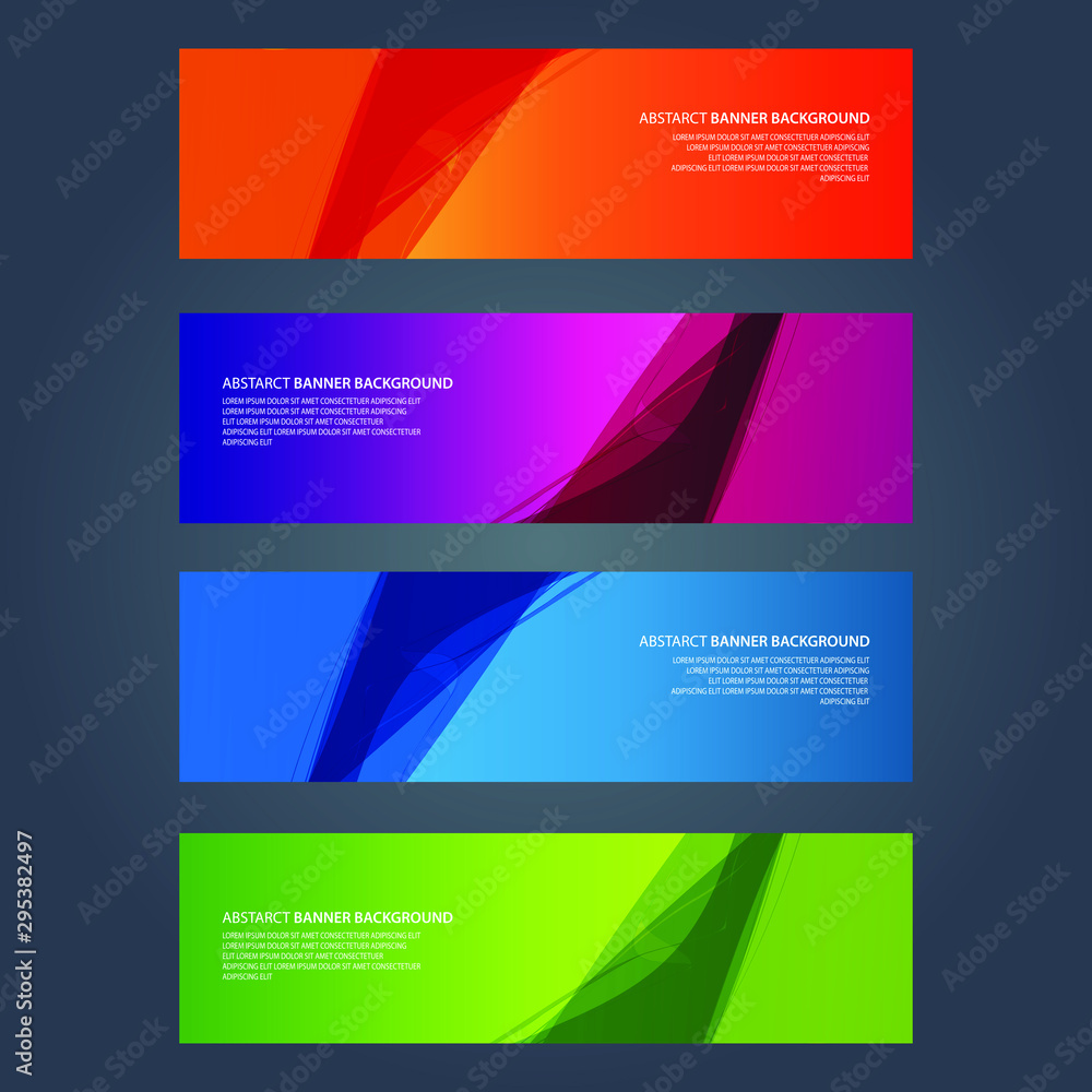 Vector Abstract design banner web template