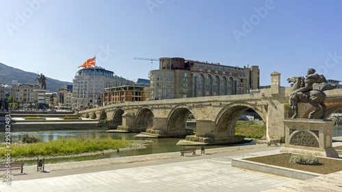 bridge in macedonian capitol skopje