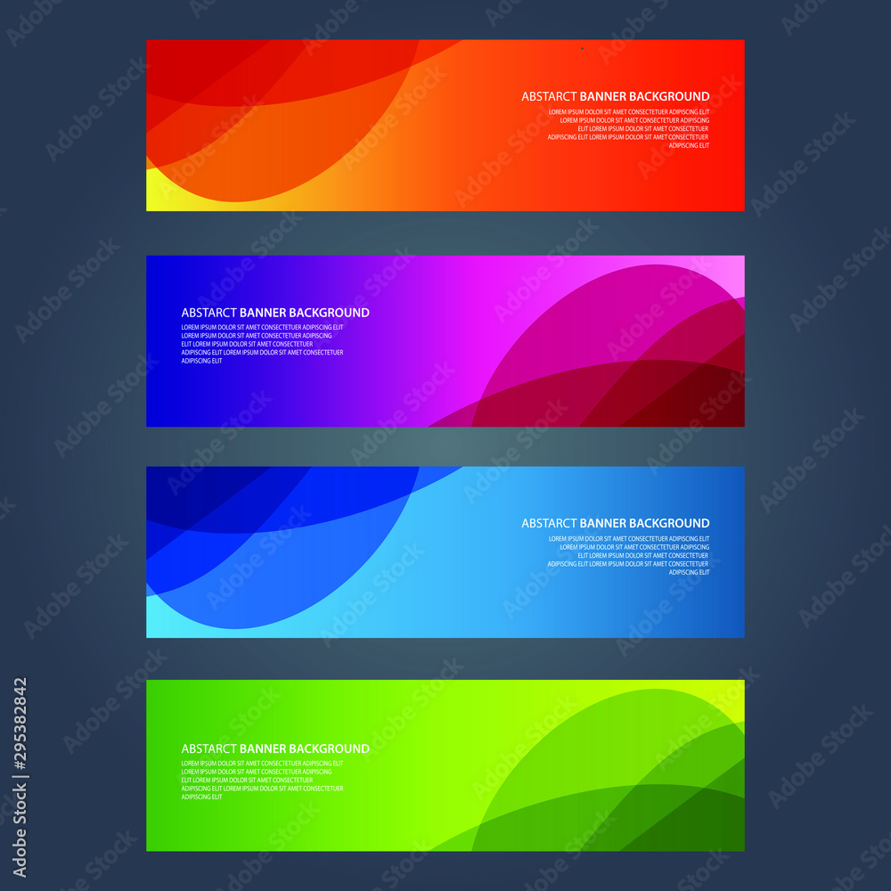 Fototapeta premium Vector Abstract design banner web template