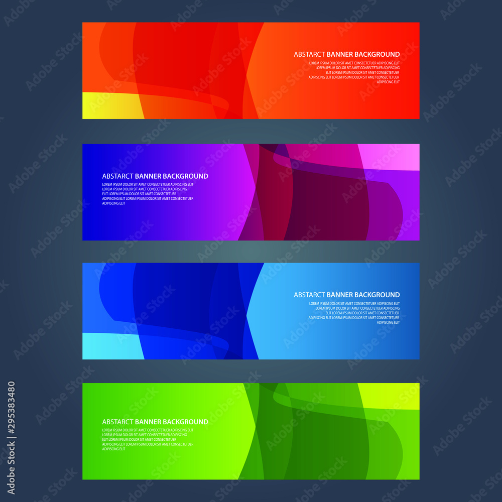 Fototapeta premium Vector Abstract design banner web template